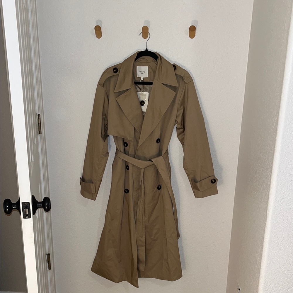 Elegant Tan Trench Coat